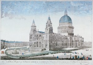 セント ポール大聖堂、ロンドン市、1755 年 作： NJB de Poilly