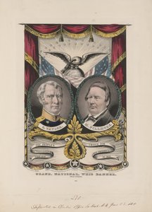 1848年頃のWhig大国旗（カラーリトグラフ