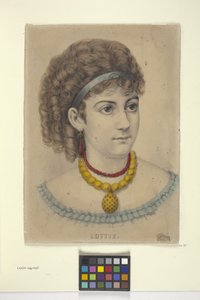 Lottie（手彩色リトグラフ） 作： N. and Ives J.M. (1824 95) Currier