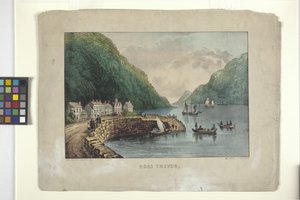 ロス・トレヴァー（手彩色のリトグラフ） 作： N. and Ives J.M. (1824 95) Currier