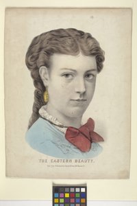 東方美人（手彩色リトグラフ） 作： N. and Ives J.M. (1824 95) Currier