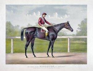 The Grand Racer Kingston by Spendthrift by Currier & Ives 作： Currier and Ives