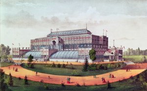 アメリカ合衆国園芸会館1876年 作： N. and Ives, J.M. Currier
