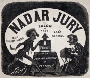 アルバム「1857年のサロンでのナダール陪審員」。 作： Nadar