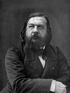 Theophile Gautier (1811-1872) フランスの詩人、小説家、劇作家、批評家 1856年に撮影 フェリックス・ナダール撮影 Disderi Album (n.16 page 3) より引用 作： Nadar