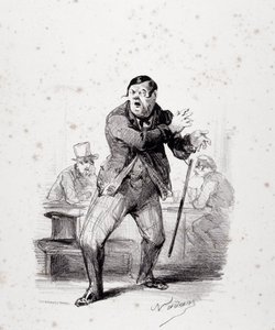 舞台上のコメディアンたち。アルバム「Les Ficelles Dramatiques deroulees by Berthelier de l