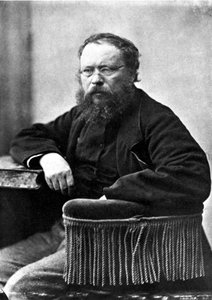 ピエール・ジョセフ・プルドン（1809-1865）労働組合 フランスの社会主義者、政治理論家 1865年、Gaspard Felix TournachonがFelix Nadar（1820-1910）に言った写真 作： Nadar