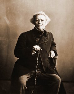 画家カミーユ・コロー（1796-1875）の肖像（写真 作： Nadar