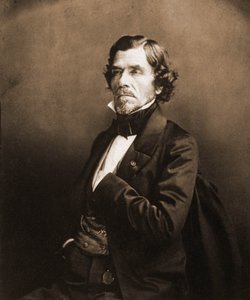 画家ウジェーヌ・ドラクロワ（1798-1863）の肖像（写真