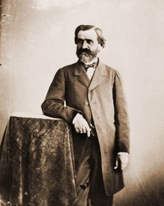 音楽家ジュゼッペ・ヴェルディ（1813-1901）の肖像（写真 作： Nadar