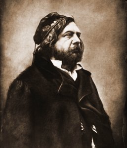 詩人Theophile Gautier（1811-1872）の肖像（写真 作： Nadar