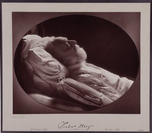 ヴィクトル・ユーゴー、死の床につく（5月22日 作： Nadar