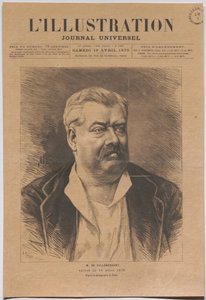 ド・ヴィルメッサン氏、1879年4月11日逝去。 作： ナダール