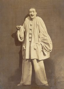 笑うピエロ、1855年。 作： Nadar