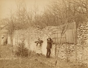 エルミタージュ・ド・セナール、庭師、ジュール・ベラウベ 作： Nadar [Gaspard Félix Tournachon]