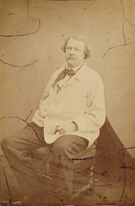[白いスモックを着た自画像 フェリックス・ナダール]。 作： Nadar [Gaspard Félix Tournachon]