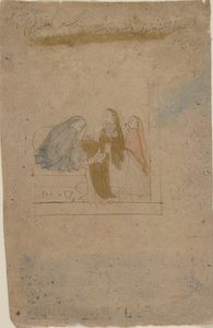アテンダントを持つ女性、ca。 1775-80。