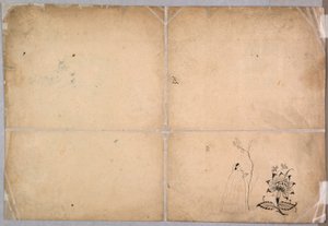 ムハンマド・シャーの前に中庭で戦う2頭の象 作： Nainsukh