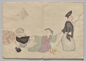 光琳絵本（上巻）の一場面