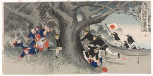 北京への行進義和団の乱の一場面