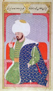 Ms Hazine.1563 Mehmed II（1432-1481）、 &39;Semailname&39;から、1579（ベラムのインクと金箔）