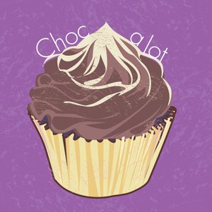 Choc A Lot Cup Cake, 2019年, デジタルアート 作： Nancy Moniz Charalambous