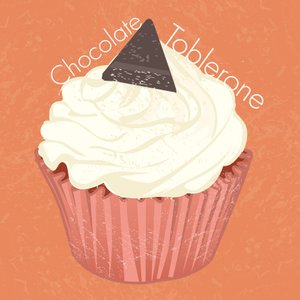 Chocoate Toblerone Cup Cake, 2019, デジタルアート 作： Nancy Moniz Charalambous