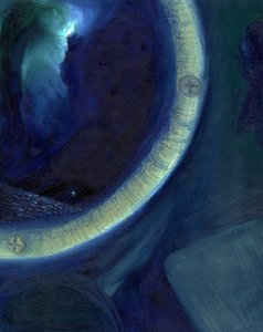 アッパーバース、2015年（カードに油彩） 作： Nancy Moniz Charalambous