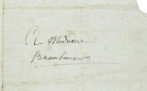 ジョゼフィーヌ・ド・ボーアルネへの手紙 作： Napoleon Bonaparte