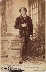 オスカー ワイルドの肖像 1854 ～ 1900 年、1882 年。 作： Napoleon Sarony