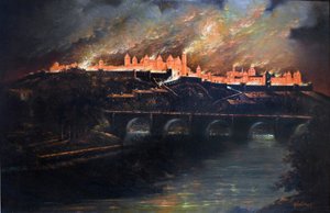 カルカソンヌの街で爆発 作： Narcisse Salières