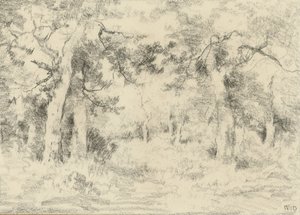 夏の森の景色 作： Narcisse Virgile Diaz de la Peña