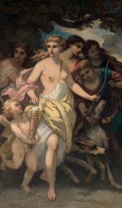 ダイアナ、1849年。 作： Narcisse Virgile Diaz de la Peña