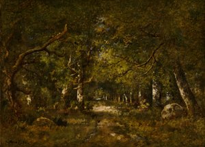 森の情景、1874年。 作： Narcisse Virgile Diaz de la Peña