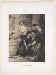 未亡人の涙、1830-76年、1830-76年。 作： Narcisse Virgile Diaz de la Peña