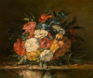 花 作： Narcisse Virgile Diaz de la Peña
