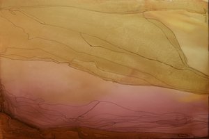 穏やかなピンクゴールドの流れ 作： Natalie Avondet