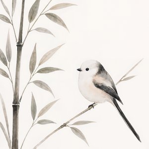 竹の上の可憐な鳥 作： Natalie Bruns