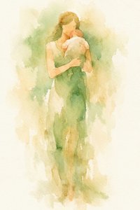 優しい母子の絆