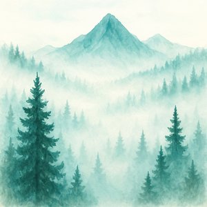 霧の森林山脈 作： Natalie Bruns