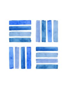 色合いの異なる青い抽象的なブロック 作： 