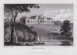 Harewood House（彫刻 作： Nathaniel (after) Whittock