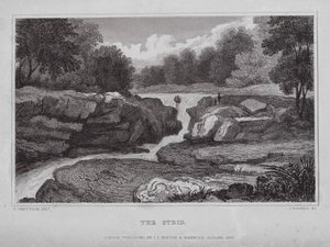 The Strid（彫刻 作： Nathaniel (after) Whittock