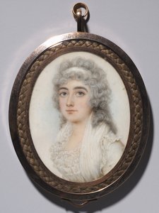 女性の肖像、c。 1795年。 作： Nathaniel Plimer