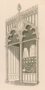 装飾または華やかなゴシック様式の店頭デザイン 作： Nathaniel Whittock