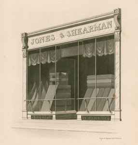 ロンドンのブラックフライアーズロード、ジョーンズ氏とシャーマン氏の店頭 作： Nathaniel Whittock