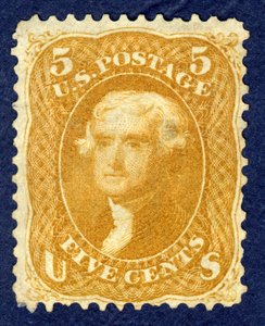 5c ジェファーソン シングル、1861 年。