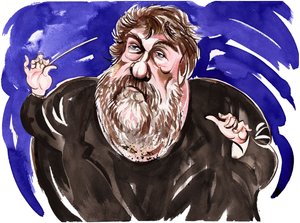 Oliver Knussen-色の似顔絵 作： Neale Osborne