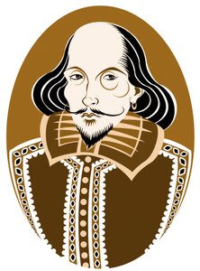 1564 年 4 月 26 日 - 1616 年 4 月 23 日に洗礼を受けた英国の詩人で劇作家のウィリアム シェイクスピア 作： Neale Osborne