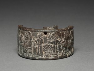 宴会ピュクシス、紀元前800〜750年（ステアタイト） 作： Neo Hittite